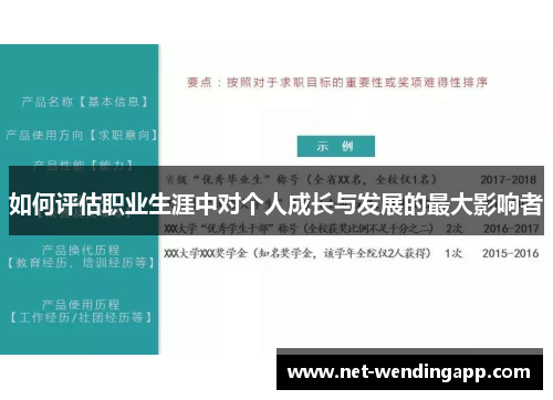 如何评估职业生涯中对个人成长与发展的最大影响者