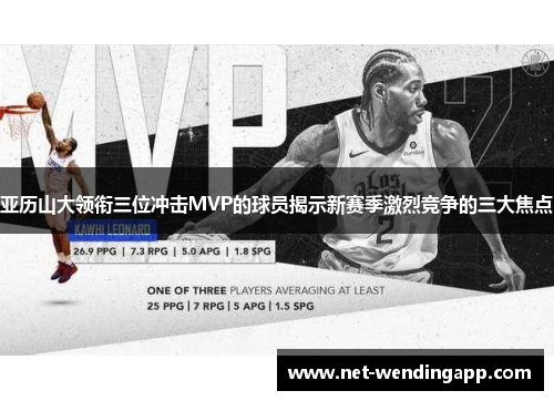 亚历山大领衔三位冲击MVP的球员揭示新赛季激烈竞争的三大焦点