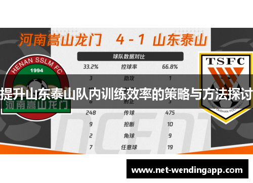 提升山东泰山队内训练效率的策略与方法探讨